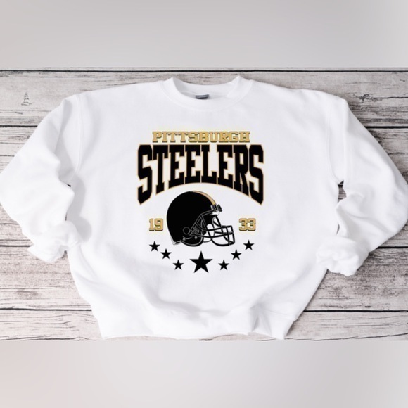 Gildan Tops - Steelers Stars Crewneck